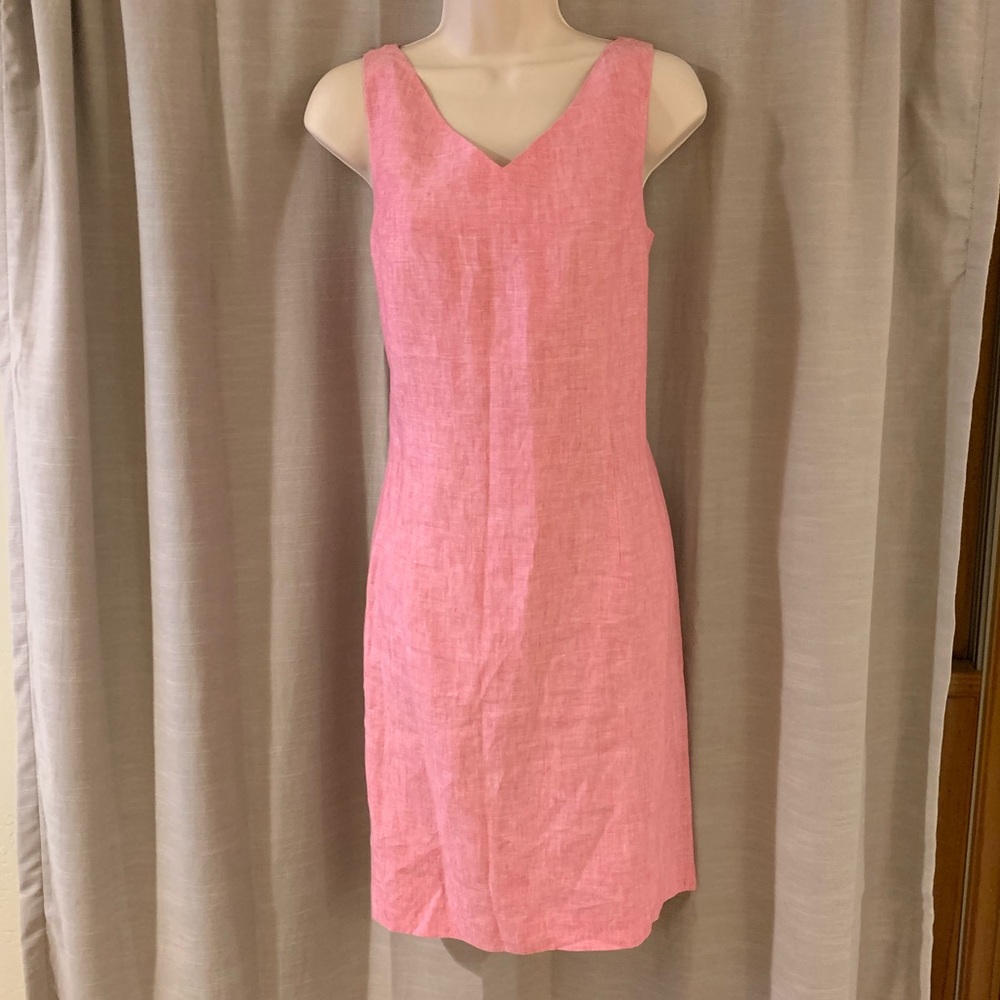 Talbots Linen Sheath Dress